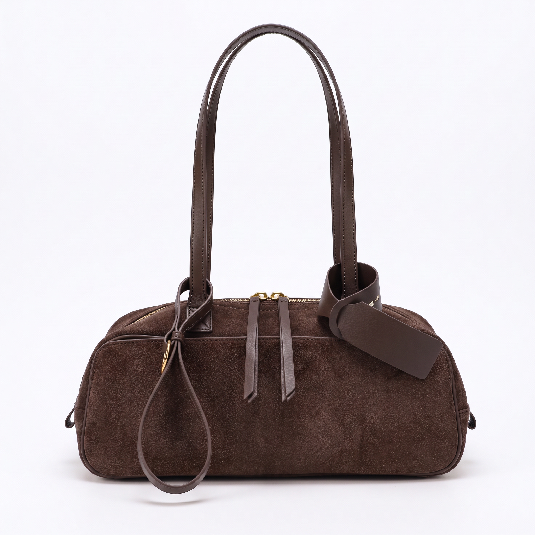 Sac ELIF marron foncé, vue de face