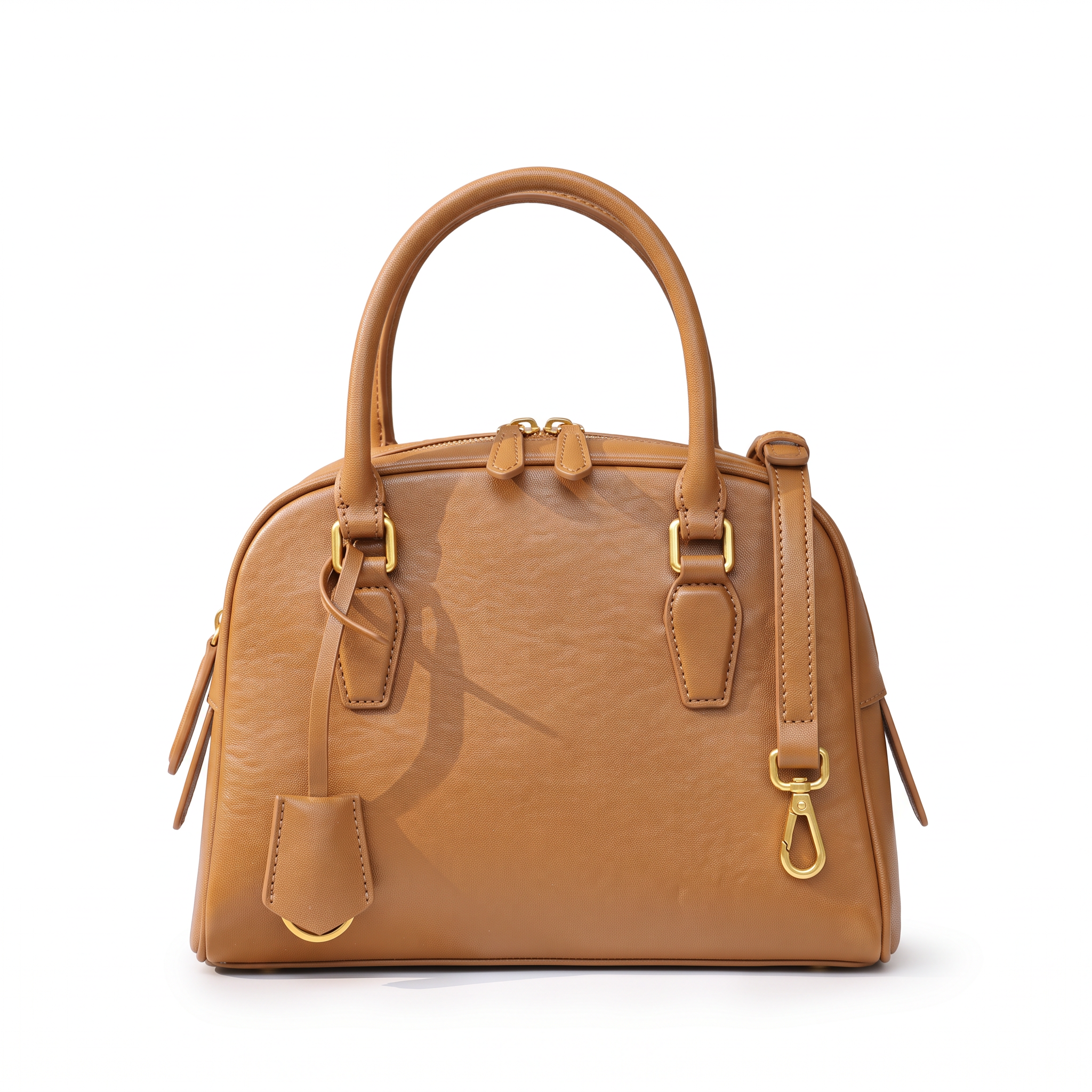 Sac IMANI camel, vue de face