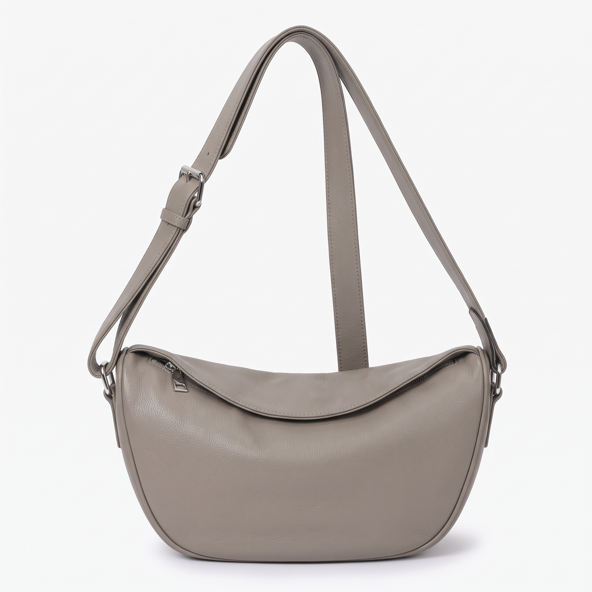Sac OLGA taupe, vue de face