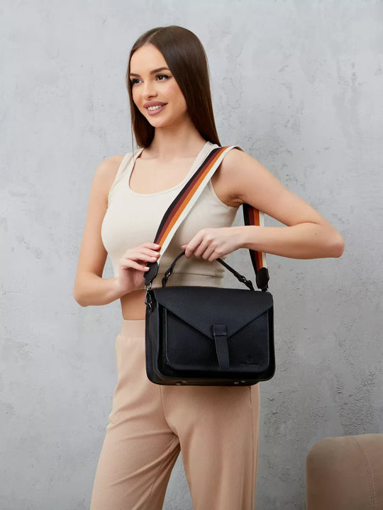 Sac BEYA noir – photo portée