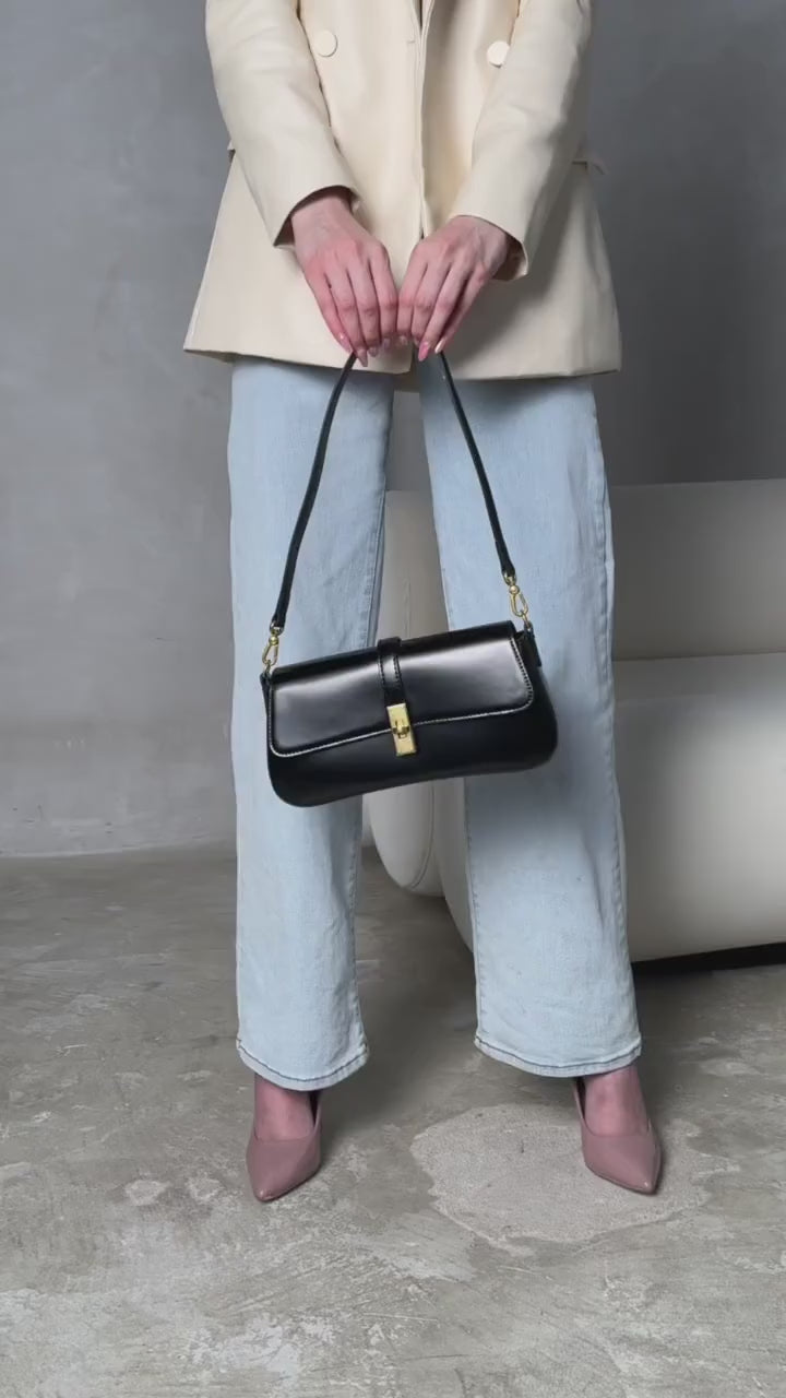 Sac LADY noir – vidéo portée