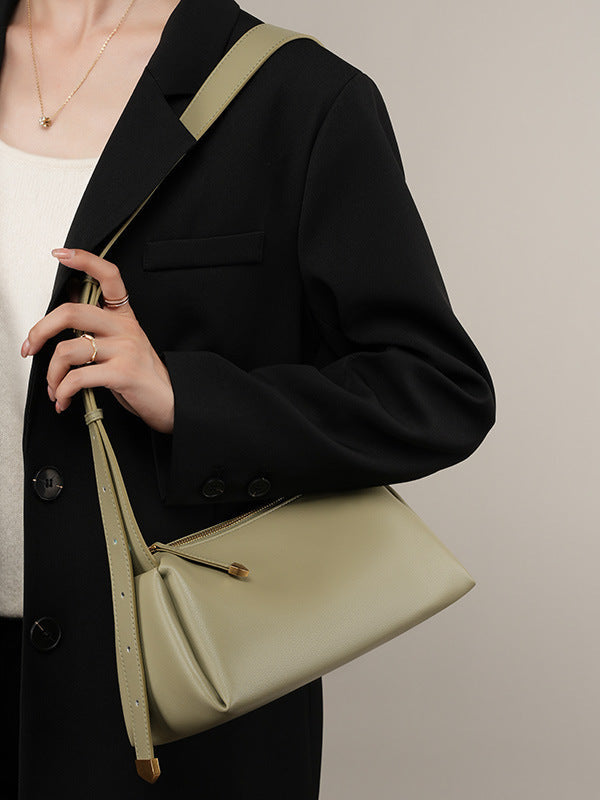 BAGUETTE – Sac baguette en cuir de vachette (vue 7) – YUMIKA