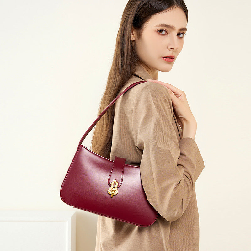 FLAME – Petit sac en cuir fermoir flamme (vue 2) – YUMIKA