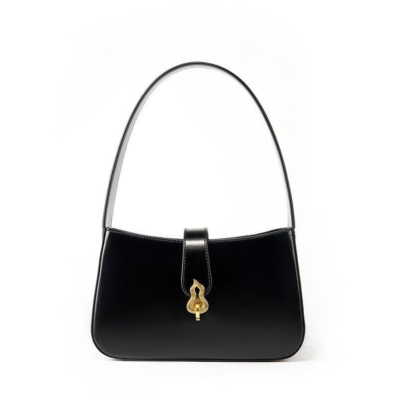 FLAME – Petit sac en cuir fermoir flamme (vue 3) – YUMIKA