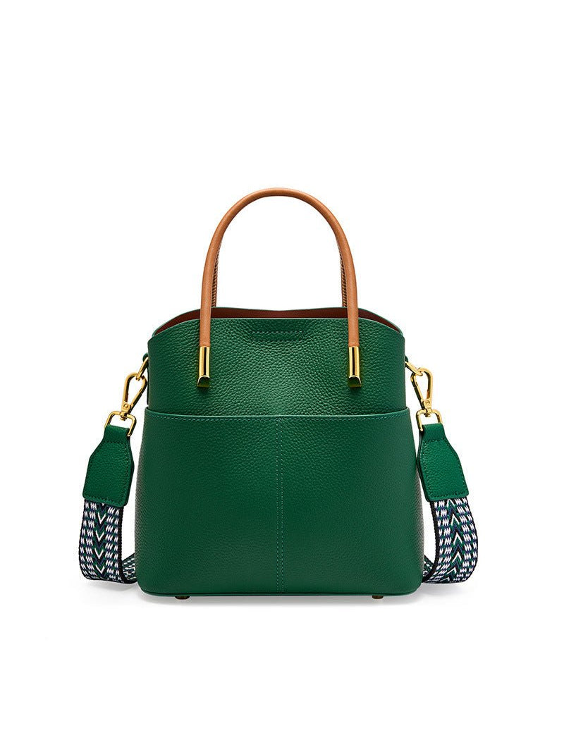 GABBI – Structured leather handbag (view 1) – YUMIKA