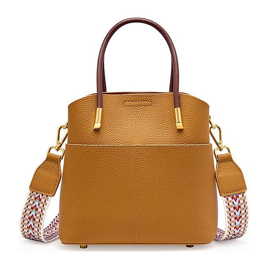 GABBI – Structured leather handbag (view 2) – YUMIKA