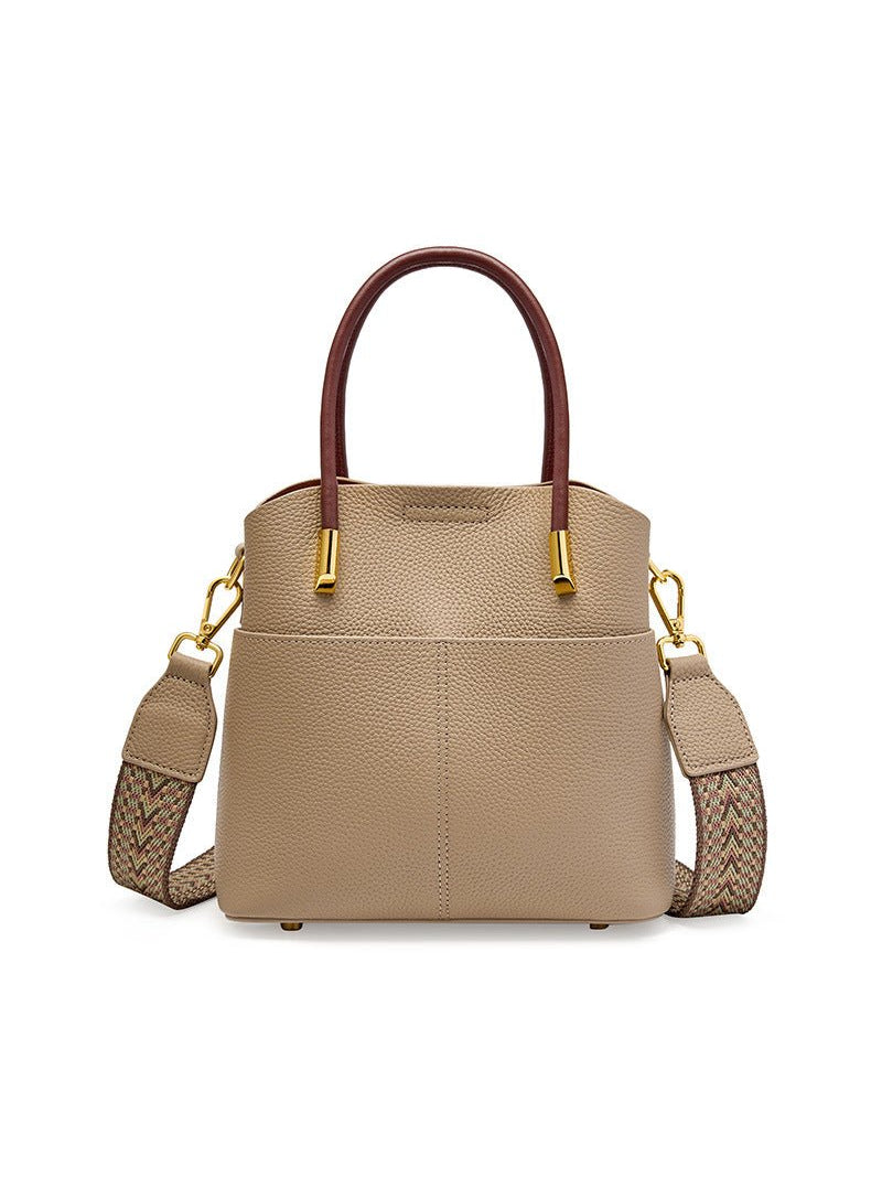 GABBI – Structured leather handbag (view 8) – YUMIKA