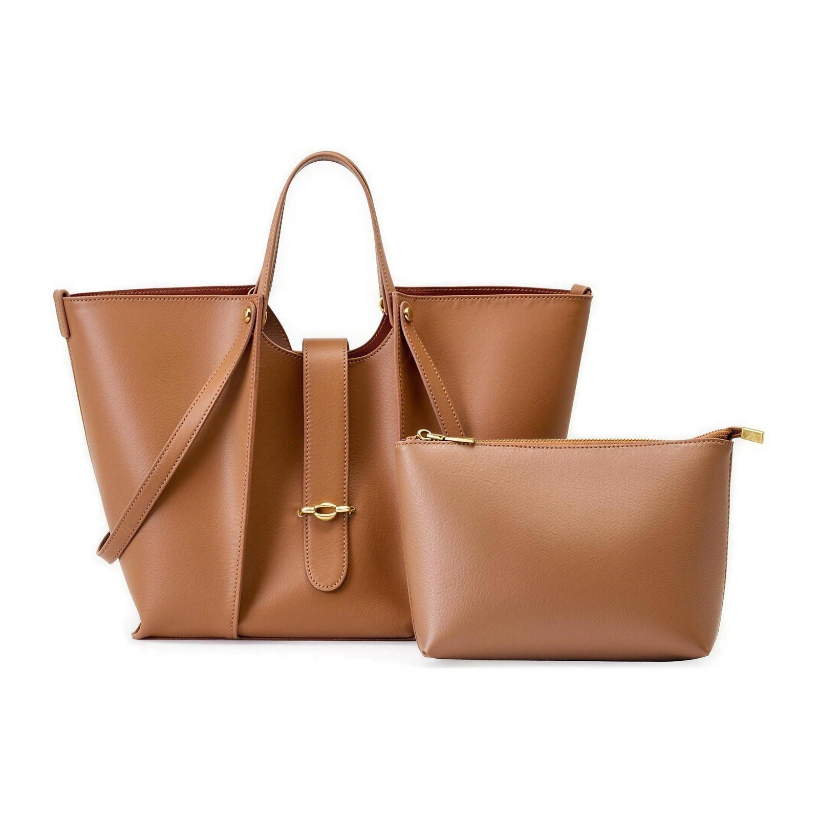 GRACE – Laptop-size leather tote (view 4) – YUMIKA