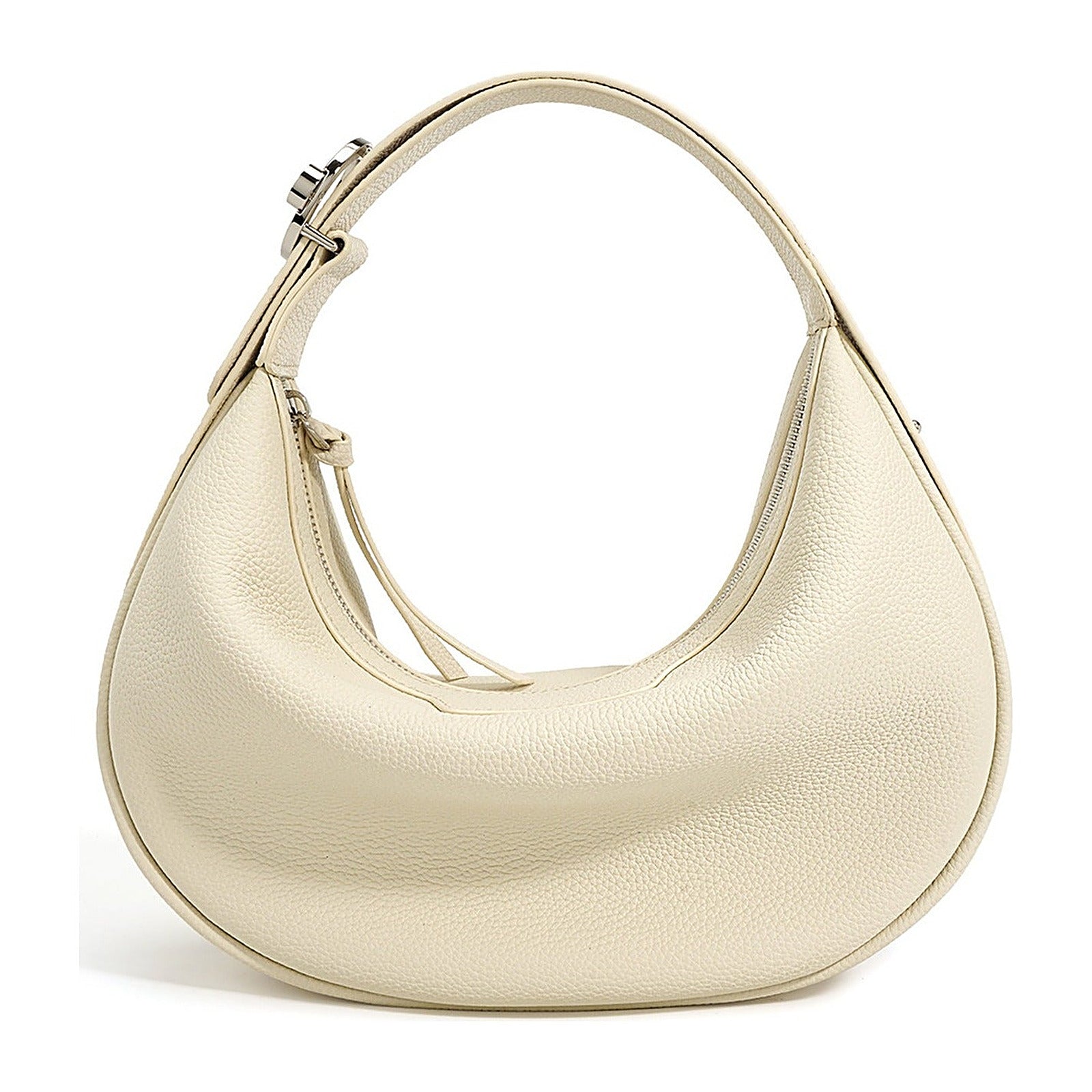 HALFMOON – Leather half-moon bag (view 1) – YUMIKA