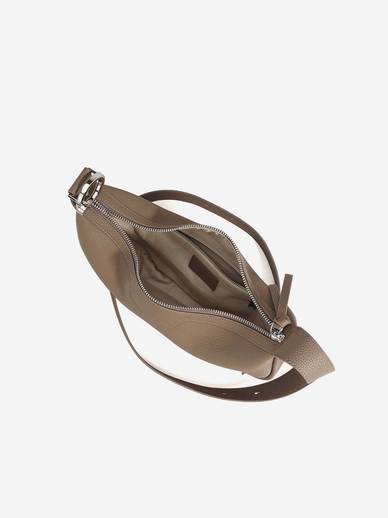HALFMOON – Leather half-moon bag (view 5) – YUMIKA