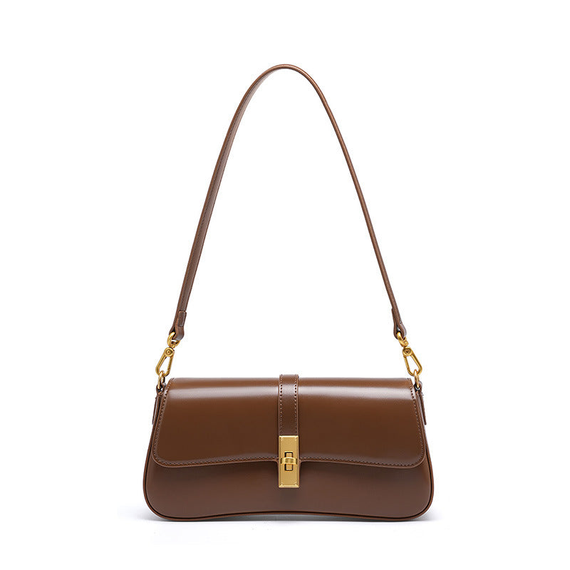 LADY – Sac à rabat rétro en cuir (vue 4) – YUMIKA