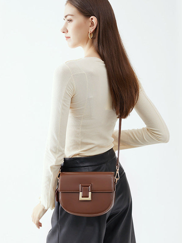 LARA – Small leather cross-body bag (view 5) – YUMIKA