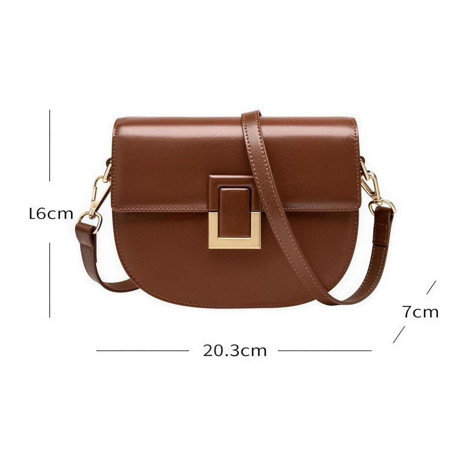 LARA – Small leather cross-body bag (view 7) – YUMIKA