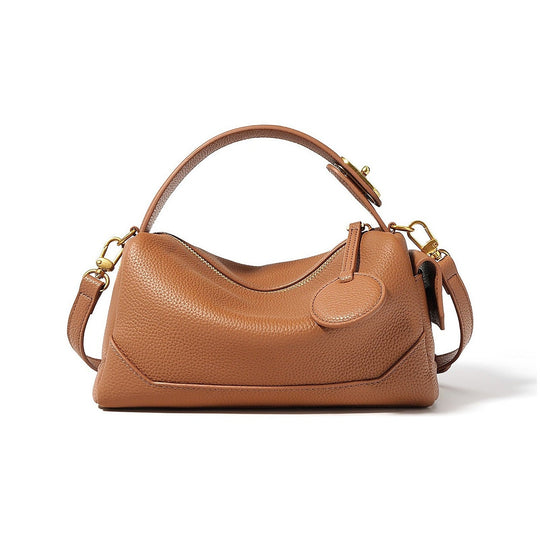 LISA – Rectangular cowhide leather bag (view 4) – YUMIKA
