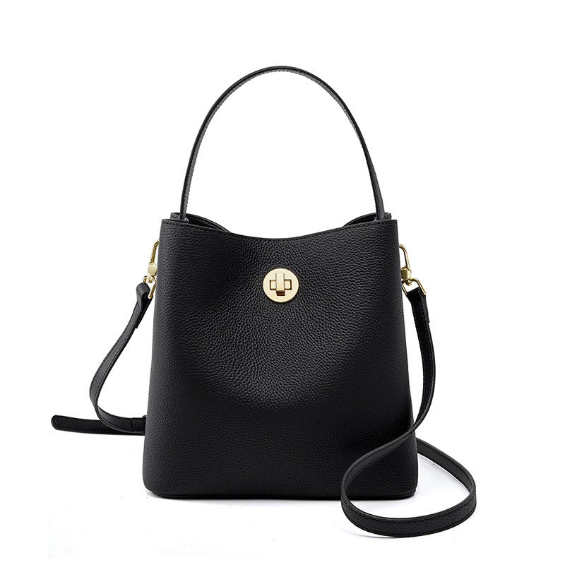 LOON – Sac seau en cuir de vachette (vue 1) – YUMIKA