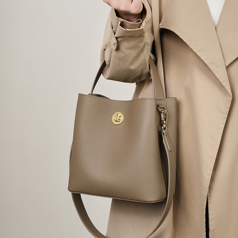 LOON – Sac seau en cuir de vachette (vue 4) – YUMIKA