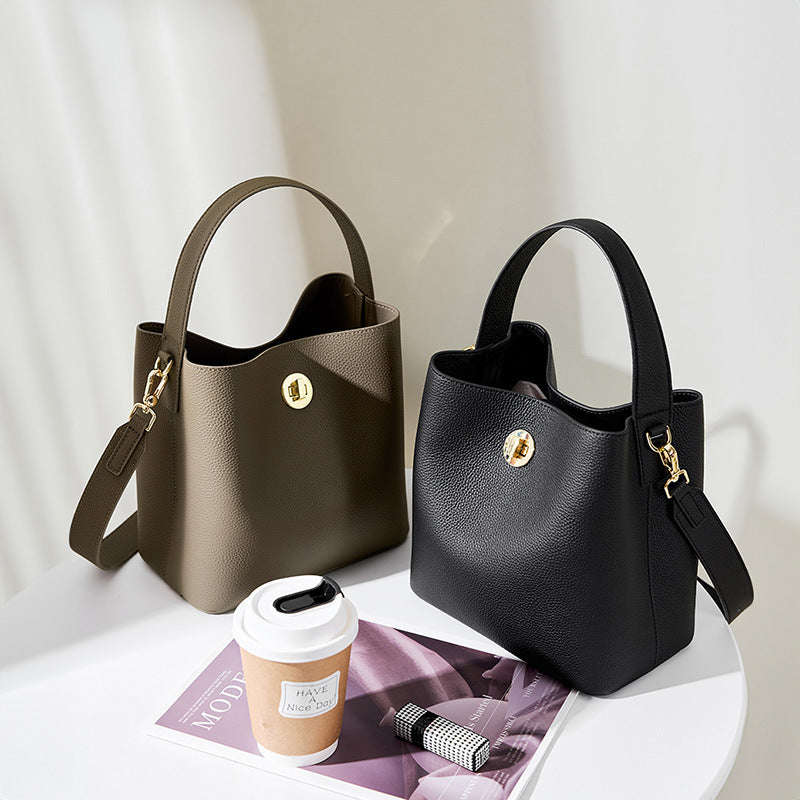 LOON – Sac seau en cuir de vachette (vue 6) – YUMIKA