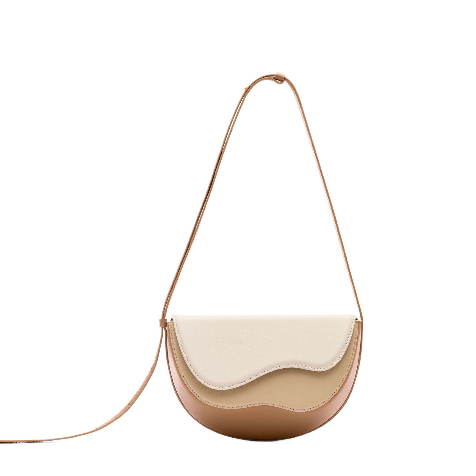 LYA – Small faux-leather shell bag (view 8) – YUMIKA