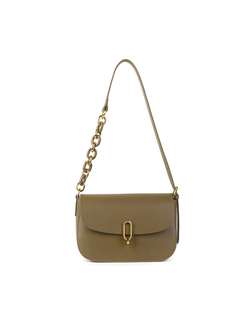 NOÉMIE – Sac à rabat minimaliste en cuir (vue 10) – YUMIKA