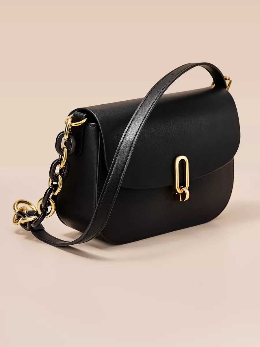 NOÉMIE – Sac à rabat minimaliste en cuir (vue 14) – YUMIKA