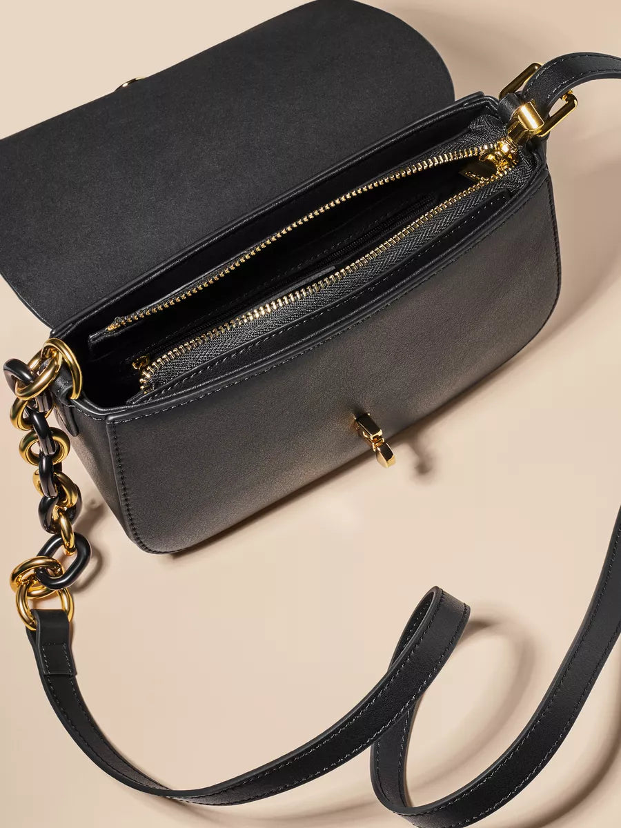 NOÉMIE – Sac à rabat minimaliste en cuir (vue 17) – YUMIKA