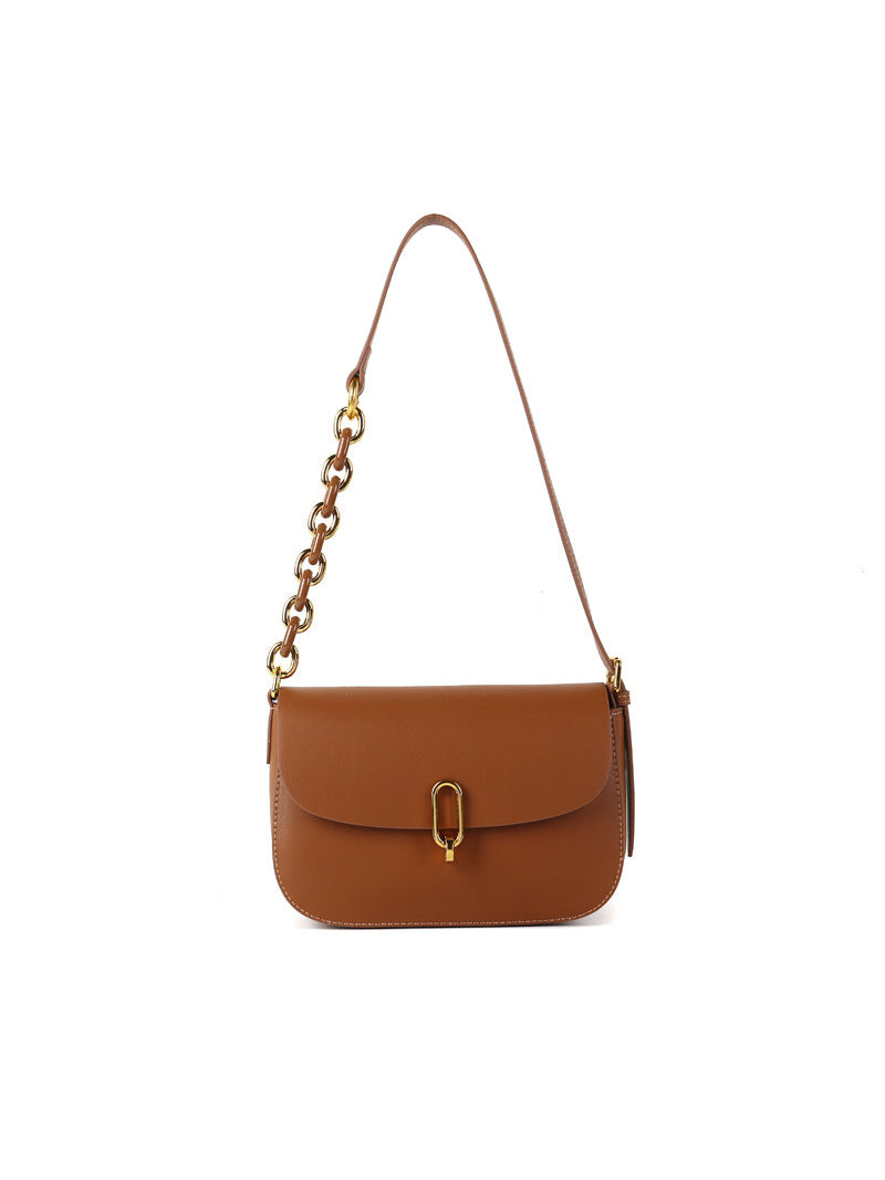 NOÉMIE – Sac à rabat minimaliste en cuir (vue 7) – YUMIKA