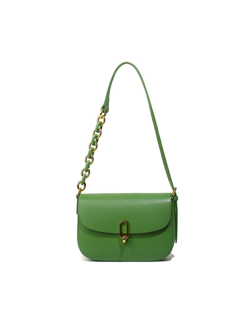 NOÉMIE – Sac à rabat minimaliste en cuir (vue 8) – YUMIKA