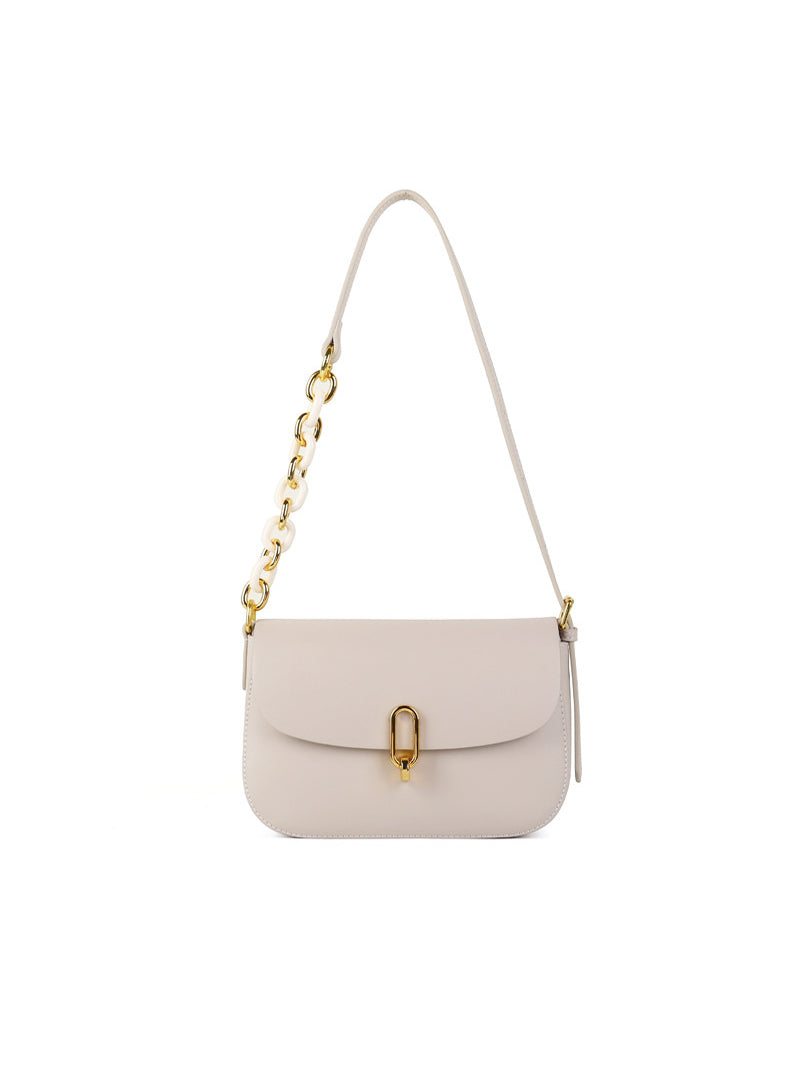 NOÉMIE – Sac à rabat minimaliste en cuir (vue 9) – YUMIKA