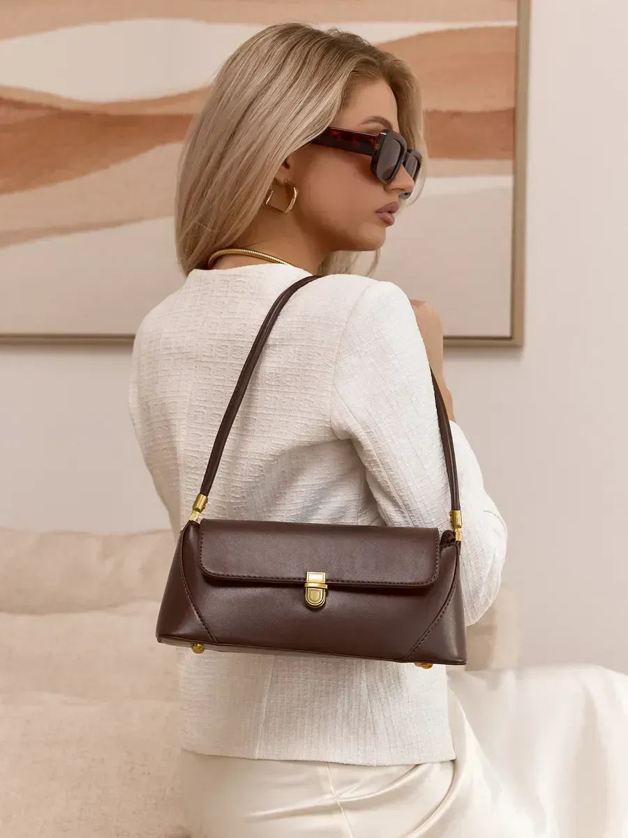 SOFIA – Sac porté épaule en cuir de vachette (vue 25) – YUMIKA